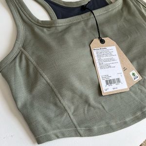 Prana Becksa Bralette in Sage Heather